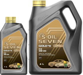 Моторна олива S-Oil Seven Gold #9 C3 5W-30 синтетична