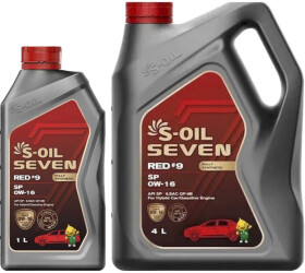 Моторна олива S-Oil Seven Red #9 SP 0W-16 синтетична