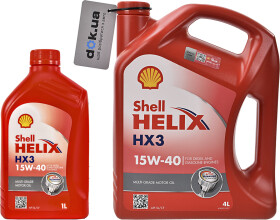 Моторна олива Shell Helix HX3 15W-40 мінеральна