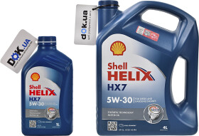Моторное масло Shell Helix HX7 5W-30 полусинтетическое