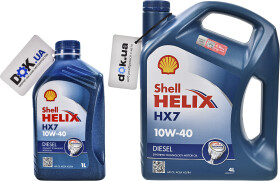 Моторное масло Shell Helix HX7 Diesel 10W-40 полусинтетическое