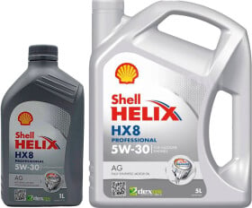 Моторное масло Shell Helix HX8 Professional AG 5W-30 синтетическое