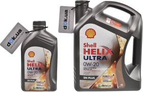 Моторное масло Shell Helix Ultra SN 0W-20 синтетическое