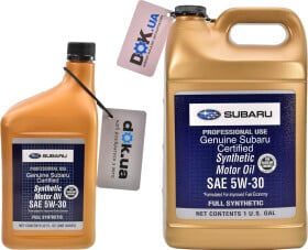 Моторное масло Subaru Certified Motor Oil 5W-30 синтетическое