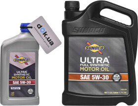 Моторное масло Sunoco Ultra 5W-30 синтетическое
