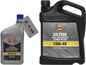 Моторное масло Sunoco Ultra Euro Plus 5W-40 синтетическое