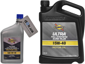 Моторна олива Sunoco Ultra Euro Plus 5W-40 синтетична