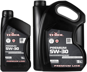 Моторное масло TEMOL Premium 5W-30 синтетическое