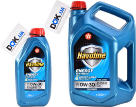 Моторное масло Texaco Havoline Energy 0W-30 синтетическое