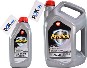 Моторное масло Texaco Havoline Ultra 5W-40 синтетическое