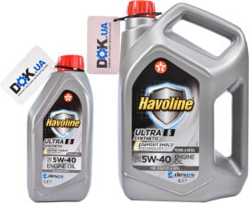 Моторное масло Texaco Havoline Ultra S 5W-40 синтетическое