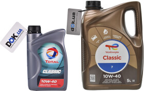 Моторное масло Total Classic 10W-40 полусинтетическое