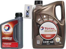 Моторное масло Total Quartz 5000 15W-40 минеральное