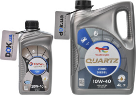 Моторное масло Total Quartz 7000 Diesel 10W-40 полусинтетическое
