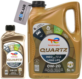 Моторное масло Total Quartz Ineo Xtra Long Life 0W-20 синтетическое