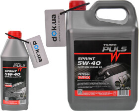 Моторное масло Turbo Puls Sprint 5W-40 синтетическое