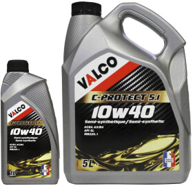 Моторное масло Valco C-PROTECT 5.1 10W-40 полусинтетическое