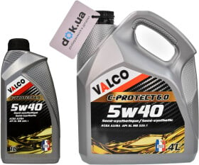 Моторное масло Valco C-PROTECT 6.0 5W-40 синтетическое