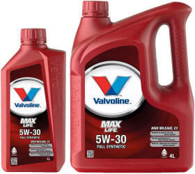 Моторное масло Valvoline MaxLife C3 5W-30 синтетическое