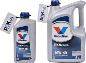 Моторна олива Valvoline SynPower 10W-40 напівсинтетична