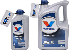 Моторное масло Valvoline SynPower 10W-40 полусинтетическое