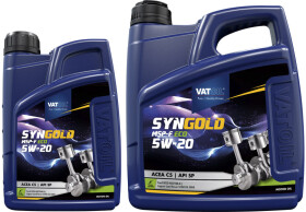 Моторна олива VatOil SynGold MSP-F ECO 5W-20 синтетична