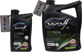 Моторна олива Wolf EcoTech SP/RC D1-3 0W-20 синтетична