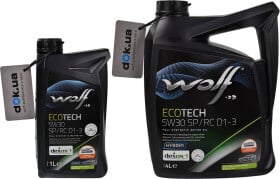 Моторное масло Wolf EcoTech SP/RC D1-3 5W-30 синтетическое