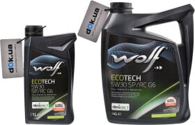 Моторное масло Wolf Ecotech SP/RC G6 5W-30 синтетическое