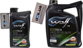 Моторна олива Wolf Ecotech SP/RC G6 FE 0W-20 синтетична