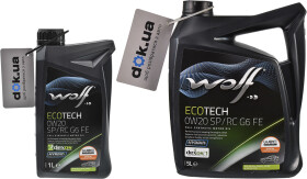 Моторное масло Wolf Ecotech SP/RC G6 FE 0W-20 синтетическое