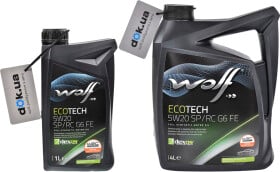 Моторное масло Wolf Ecotech SP/RC G6 FE 5W-20 синтетическое