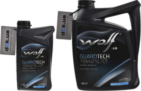 Моторна олива Wolf Guardtech SL/CF 15W-40 мінеральна