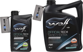 Моторное масло Wolf Officialtech C2 Extra 5W-30 синтетическое