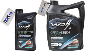 Моторное масло Wolf Officialtech C3 5W-30 синтетическое