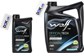 Моторное масло Wolf Officialtech LL III 5W-30 синтетическое