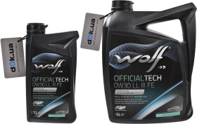 Моторное масло Wolf Officialtech LL III FE 0W-30 синтетическое