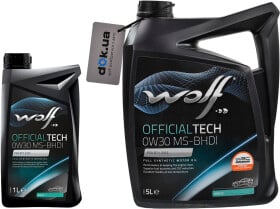 Моторное масло Wolf Officialtech MS-BHDI 0W-30 синтетическое