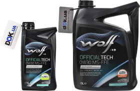 Моторное масло Wolf Officialtech MS-FFE 0W-30 синтетическое