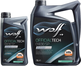 Моторное масло Wolf Officialtech SP 0W-30 синтетическое