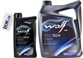 Моторна олива Wolf Vitaltech 10W-60 напівсинтетична