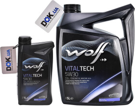Моторное масло Wolf Vitaltech 5W-30 синтетическое