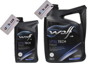 Моторное масло Wolf Vitaltech 5W-40 синтетическое