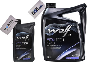 Моторное масло Wolf Vitaltech 5W-50 синтетическое