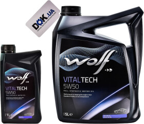 Моторна олива Wolf Vitaltech 5W-50 синтетична