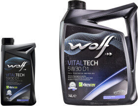 Моторна олива Wolf Vitaltech D1 5W-30 синтетична