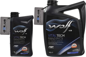 Моторна олива Wolf Vitaltech PI C3 5W-40 синтетична