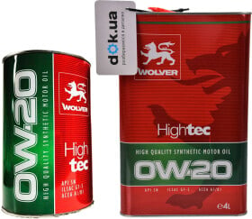 Моторна олива Wolver HighTec 0W-20 синтетична