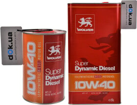 Моторна олива Wolver Super Dynamic Diesel 10W-40 напівсинтетична