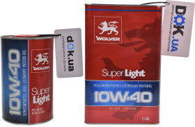 Моторна олива Wolver Super Light 10W-40 напівсинтетична